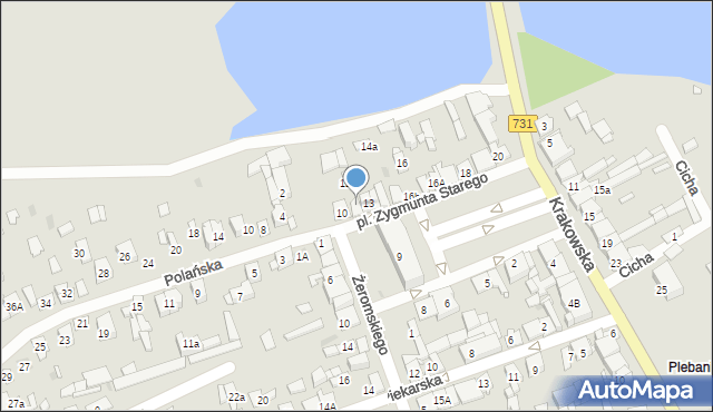 Białobrzegi, Plac Króla Zygmunta Starego, 12, mapa Białobrzegi