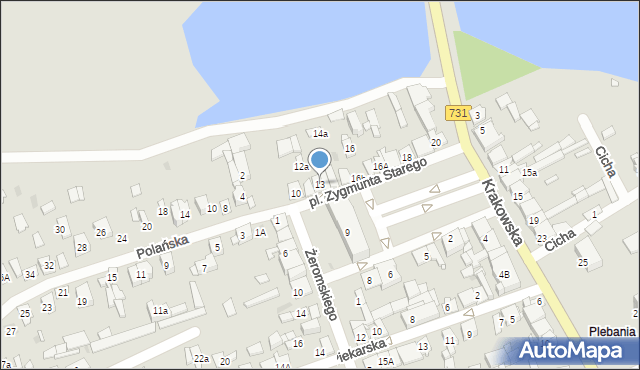 Białobrzegi, Plac Króla Zygmunta Starego, 13, mapa Białobrzegi