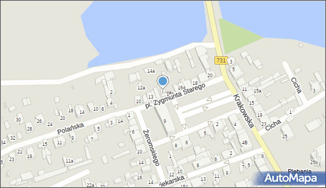 Białobrzegi, Plac Króla Zygmunta Starego, 15, mapa Białobrzegi