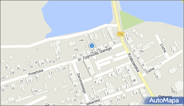 Białobrzegi, Plac Króla Zygmunta Starego, 16b, mapa Białobrzegi