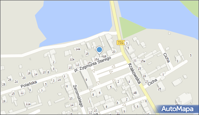 Białobrzegi, Plac Króla Zygmunta Starego, 17, mapa Białobrzegi