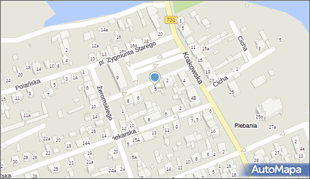 Białobrzegi, Plac Króla Zygmunta Starego, 5, mapa Białobrzegi