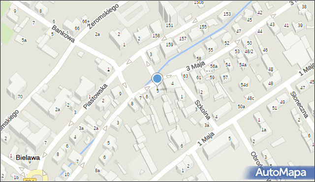 Bielawa, Plac Wolności, 5, mapa Bielawa