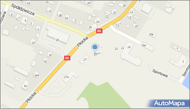 Bielsk, Płocka, 25, mapa Bielsk