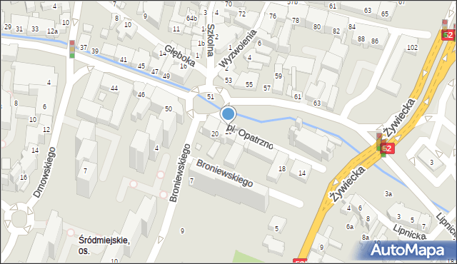 Bielsko-Biała, Plac Opatrzności Bożej, 19, mapa Bielsko-Białej