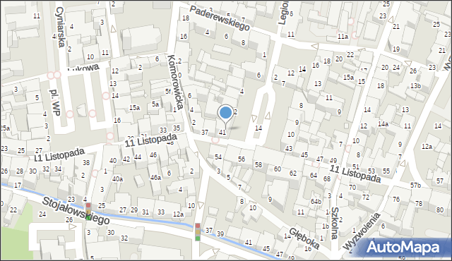 Bielsko-Biała, Plac Wolności, 1, mapa Bielsko-Białej
