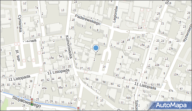 Bielsko-Biała, Plac Wolności, 3, mapa Bielsko-Białej