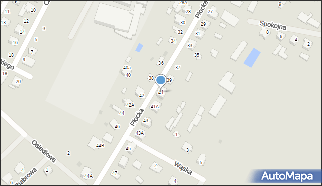 Bieżuń, Płocka, 41, mapa Bieżuń