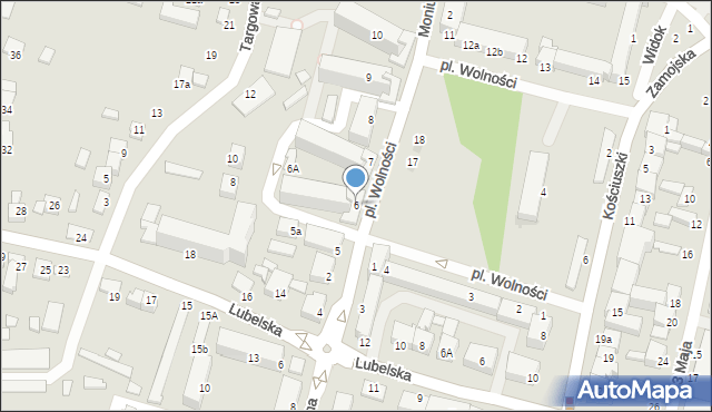 Biłgoraj, Plac Wolności, 6, mapa Biłgoraj