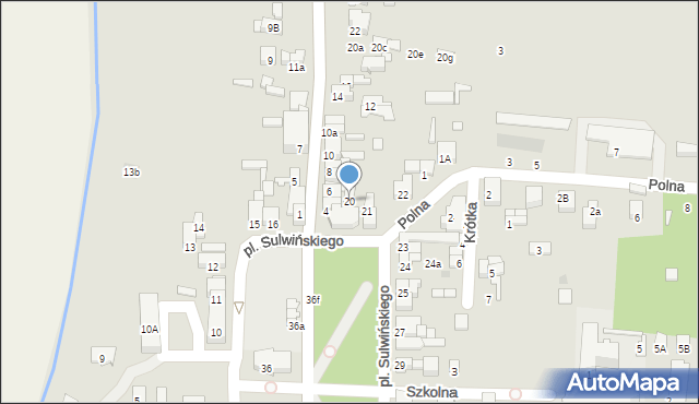Błaszki, Plac Sulwińskiego, 20, mapa Błaszki
