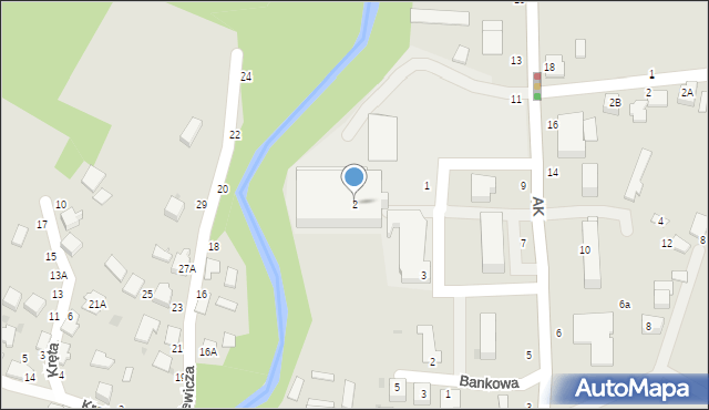 Błażowa, Plac Kowala Adolfa, ks., 2, mapa Błażowa
