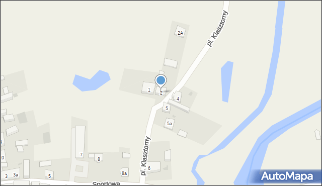 Bledzew, Plac Klasztorny, 2, mapa Bledzew