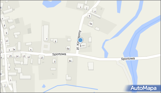 Bledzew, Plac Klasztorny, 6, mapa Bledzew