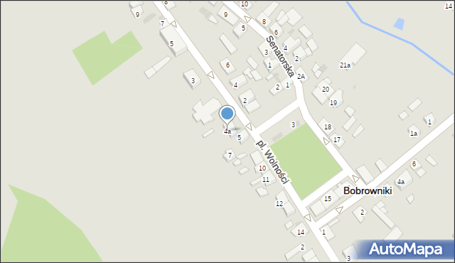 Bobrowniki, Plac Wolności, 4a, mapa Bobrowniki