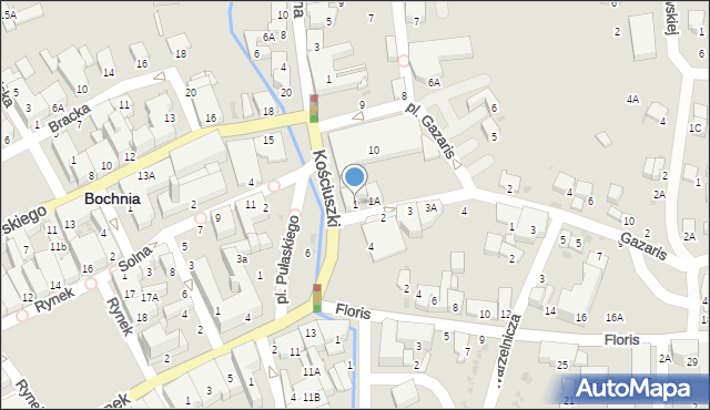 Bochnia, Plac Gazaris, 1, mapa Bochni