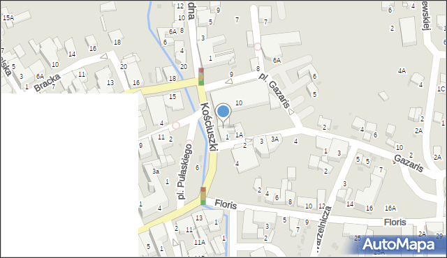 Bochnia, Plac Gazaris, 11, mapa Bochni