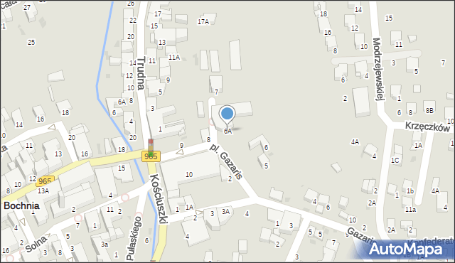 Bochnia, Plac Gazaris, 6A, mapa Bochni