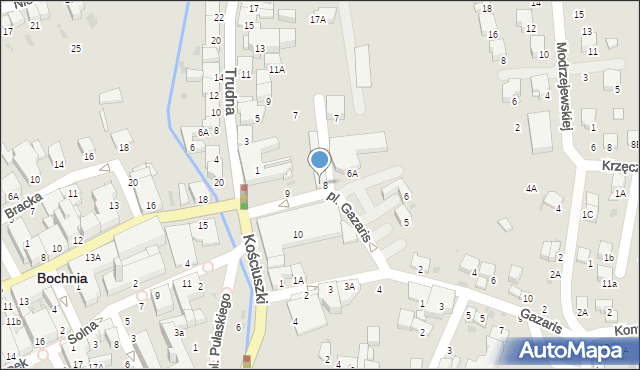 Bochnia, Plac Gazaris, 8A, mapa Bochni