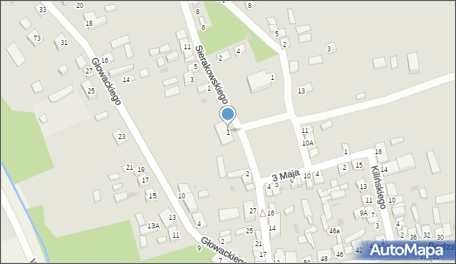 Bodzanów, Plac Kościuszki Tadeusza, gen., 1, mapa Bodzanów