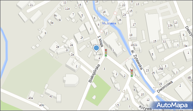 Bogatynia, Plac Bohaterów Warszawy, 4, mapa Bogatynia