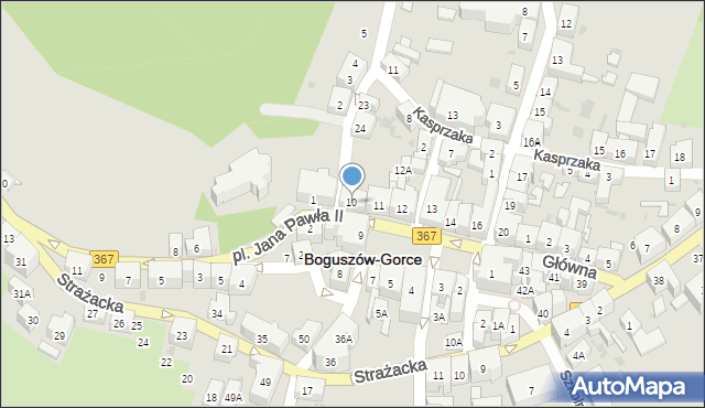 Boguszów-Gorce, Plac Odrodzenia, 10, mapa Boguszów-Gorce