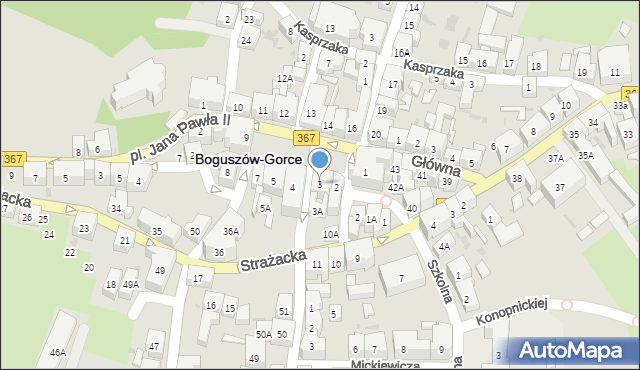 Boguszów-Gorce, Plac Odrodzenia, 3, mapa Boguszów-Gorce