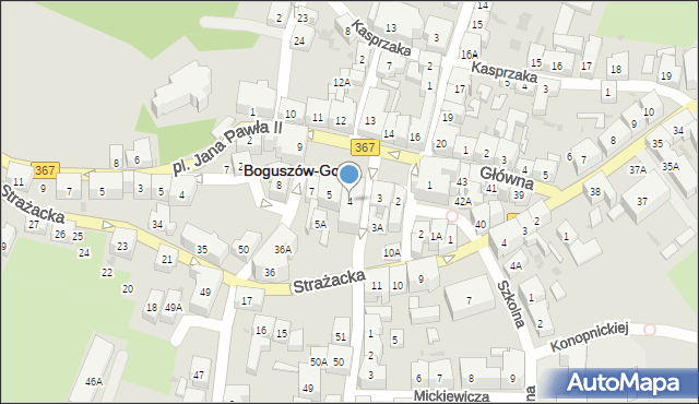 Boguszów-Gorce, Plac Odrodzenia, 4, mapa Boguszów-Gorce