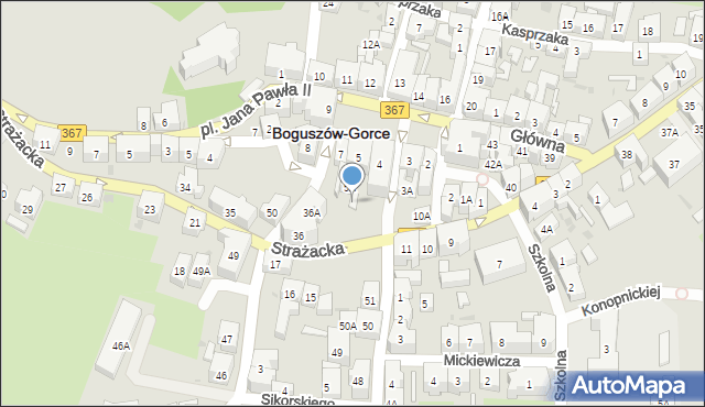 Boguszów-Gorce, Plac Odrodzenia, 6, mapa Boguszów-Gorce