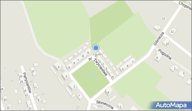 Boguszów-Gorce, Plac Zwycięstwa, 10, mapa Boguszów-Gorce