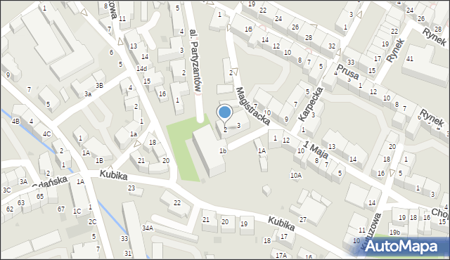 Bolesławiec, Plac Zamkowy, 2, mapa Bolesławca
