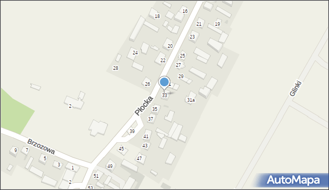 Bożewo, Płocka, 33, mapa Bożewo