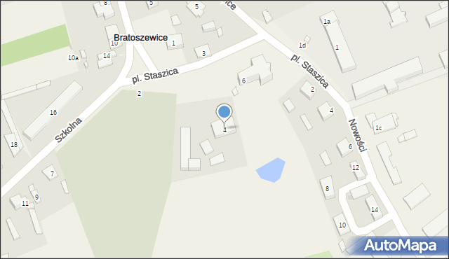 Bratoszewice, Plac Staszica Stanisława, 4, mapa Bratoszewice