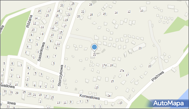 Brenno, Plażowa, 21, mapa Brenno