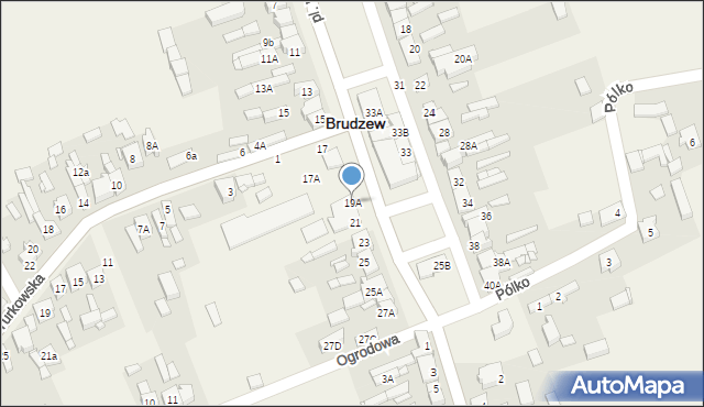 Brudzew, Plac Wolności, 19A, mapa Brudzew