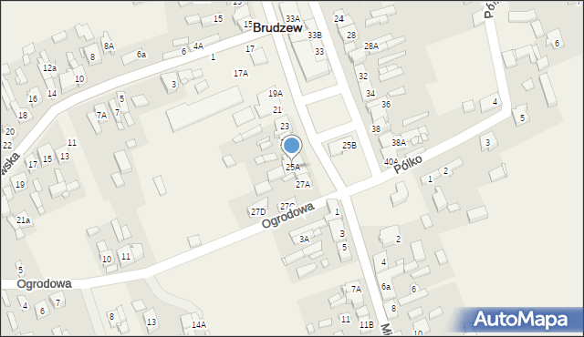 Brudzew, Plac Wolności, 25A, mapa Brudzew