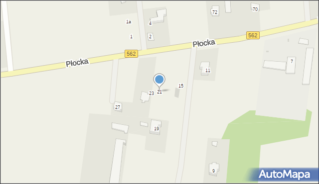 Brwilno, Płocka, 21, mapa Brwilno