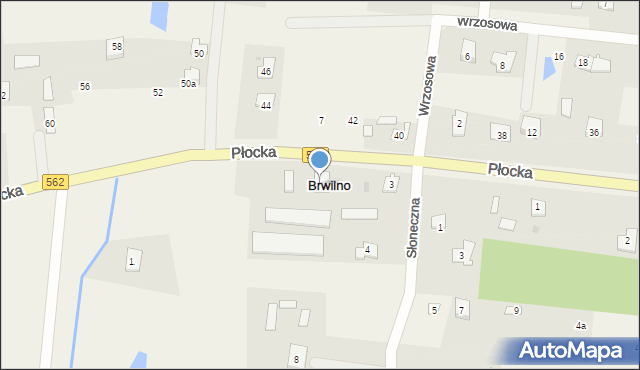 Brwilno, Płocka, 5, mapa Brwilno