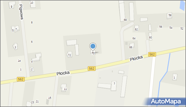 Brwilno, Płocka, 70, mapa Brwilno