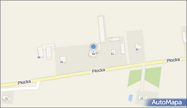 Brwilno, Płocka, 84, mapa Brwilno