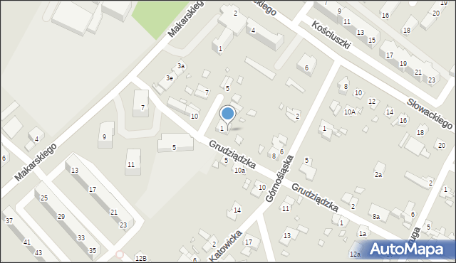 Brzeg, Plac Dąbrowskiego, 2, mapa Brzeg