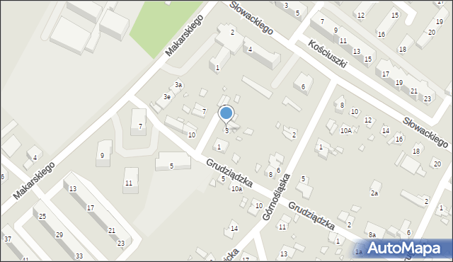 Brzeg, Plac Dąbrowskiego, 3, mapa Brzeg