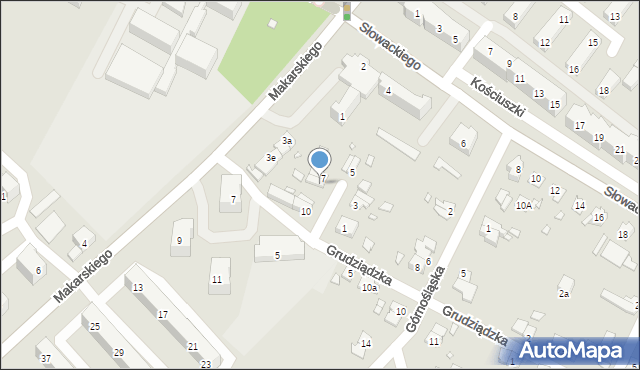 Brzeg, Plac Dąbrowskiego, 8, mapa Brzeg