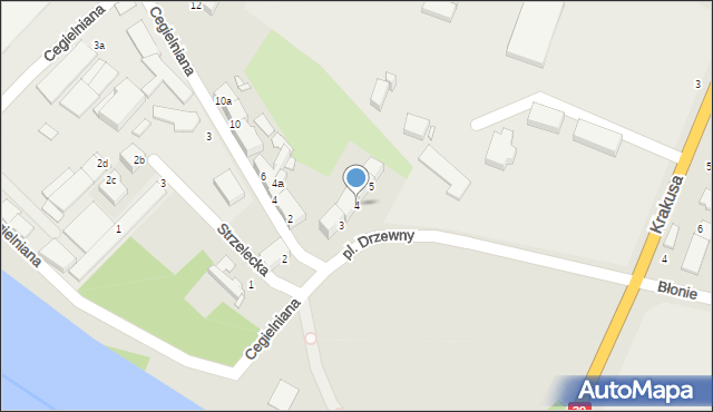 Brzeg, Plac Drzewny, 4, mapa Brzeg