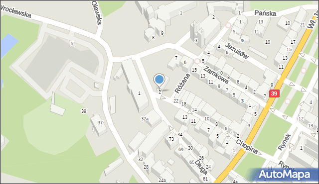 Brzeg, Plac Moniuszki Stanisława, 2, mapa Brzeg