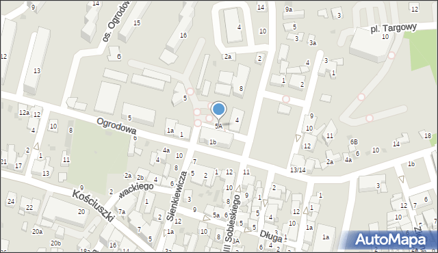 Brzesko, Plac Kazimierza Wielkiego, 5A, mapa Brzesko