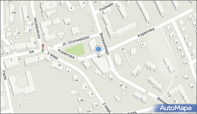 Brzozów, Plac Grunwaldzki, 5A, mapa Brzozów