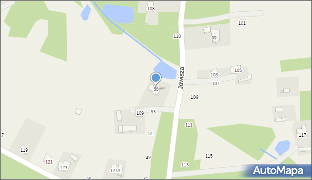 Budy-Grzybek, Platanowa, 55, mapa Budy-Grzybek