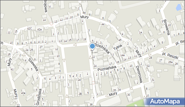 Buk, Plac Przemysława, 21, mapa Buk