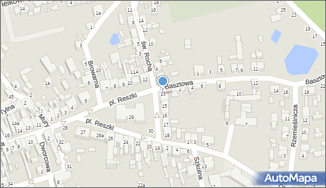 Buk, Plac Reszki Stanisława, 13, mapa Buk
