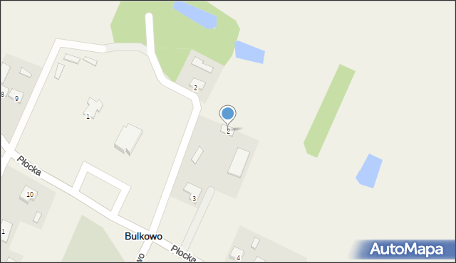 Bulkowo, Płocka, 2, mapa Bulkowo